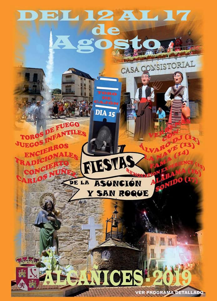 Fiestas patronales en honor a Nuestra Señora de la Asunción y San Roque 2019 Alcañices